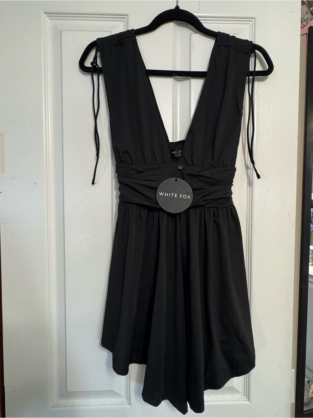 White Fox Boutique Black My Pleasure Mini Dress-Size M-With Tags